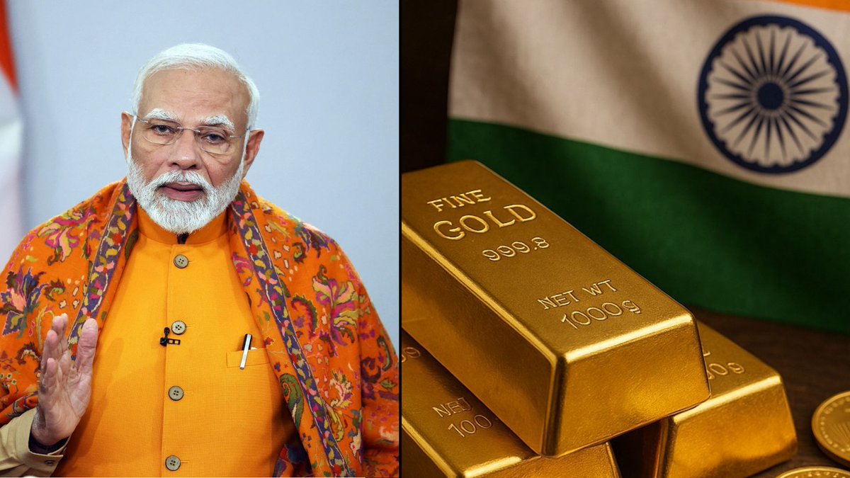 BREAKING:🚨 India just brought 77% of its gold back home.

Other countries did it too.

France. Germany. Now India.

They don't want their gold sitting in other countries anymore.

When everyone wants their gold back at the same time,

something big is coming.