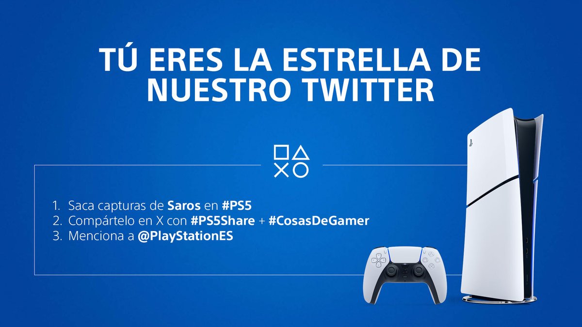 PlayStationES's tweet image. Las misteriosas aguas de PlayStation ocultan tesoros y peligros... ¡Estas fotos de PECES 🐠de PS5 son geniales! 🤩Gracias a todos por participar, aquí van algunas de las mejores📸
¡NUEVO RETO! Buscamos capturas de SAROS sin spoilers☀️. Postea con #CosasDeGamer y #PS5Share