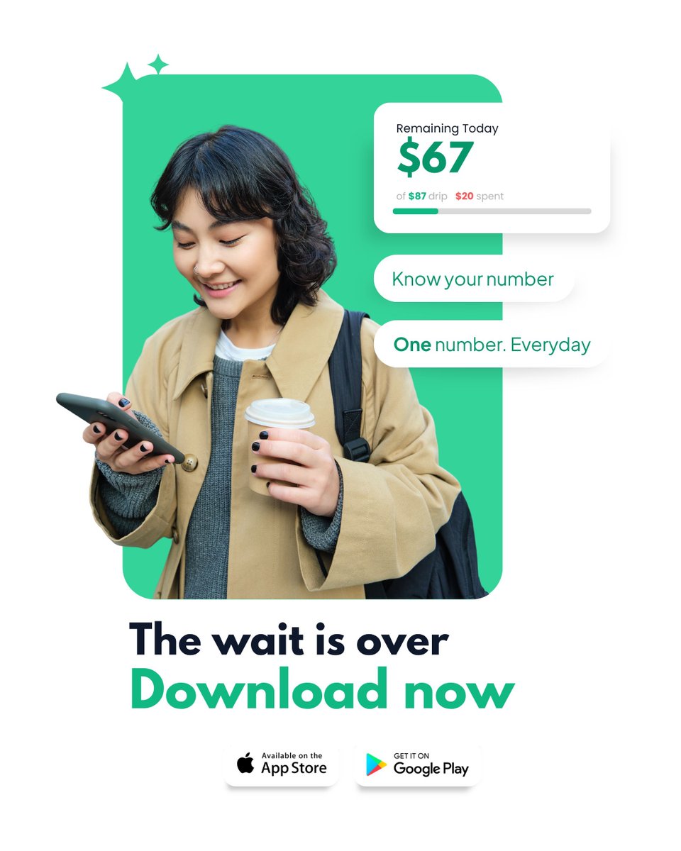 dailydripapp's tweet photo. what if you only needed to know ONE number to be good with money? 🤔

Daily Drip calculates your daily spending limit, tracks it in real time, and gamifies the whole thing — XP, streaks, daily goals.

the wait is over!

#DailyDripApp #budgetingtips #fintech https://t.co/uudl4TOnOy