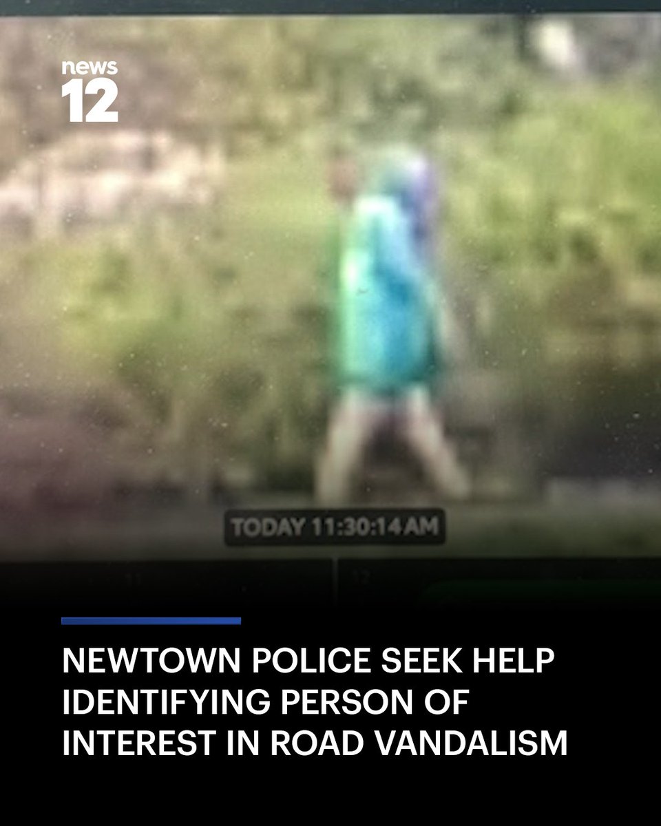 News12CT's tweet image. VANDALISM INVESTIGATION: Newtown police are asking for the public’s help investigating a vandalism reported Thursday. Watch News 12 and check our IG stories for more. 
.
.
.
#News12 #News12CT #Newtown #Crime