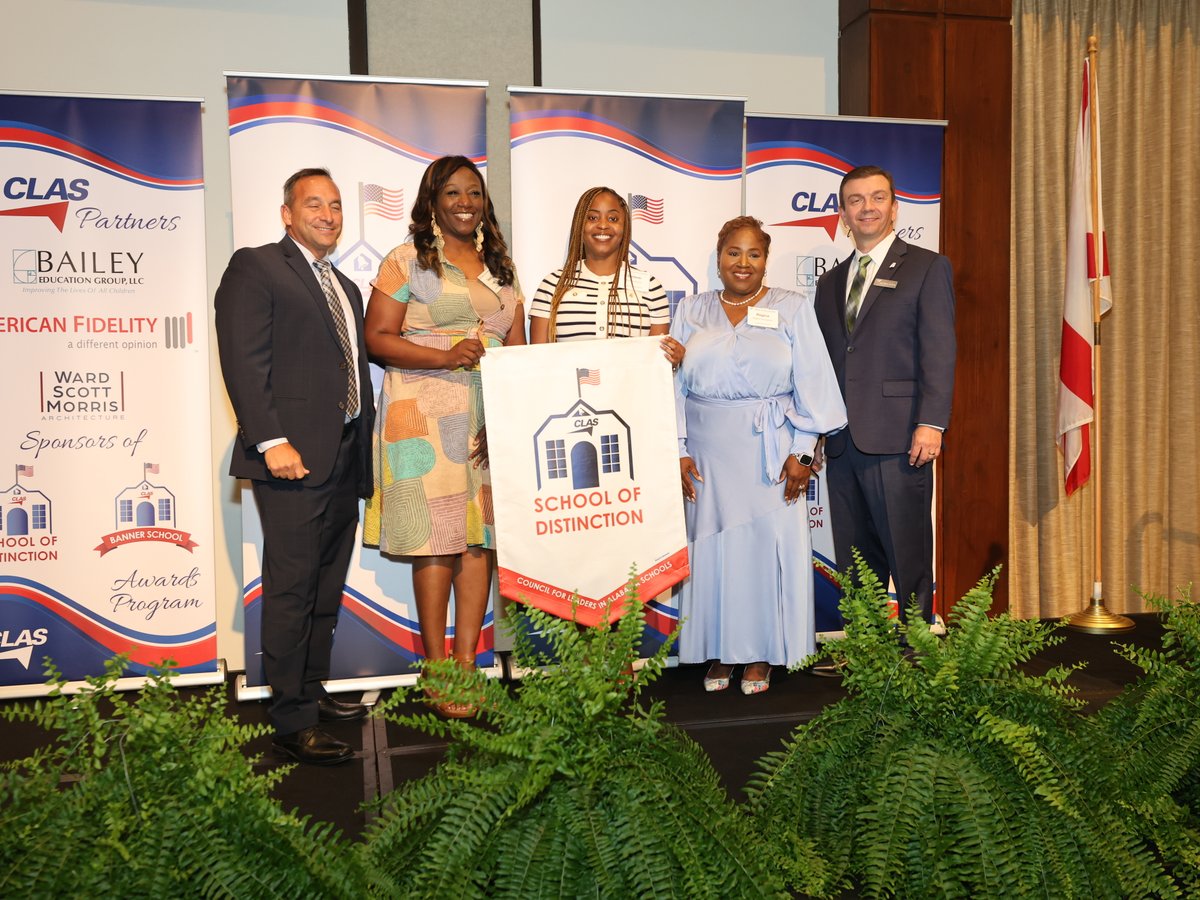 TCSBoardofEd's tweet photo. Montgomery, Ala. – April 27, 2026 — @clasleaders celebrated excellence in education by recognizing 32 Schools of Distinction across Alabama’s eight State School Board Districts and announcing the prestigious 2025 CLAS Banner Schools during an awards luncheon held in Prattville on April 27, 2026.

Established in 2001, the CLAS Banner School program honors schools across Alabama that demonstrate exceptional programs, innovative practices, and an unwavering commitment to student success. With 189 schools nominated statewide by their superintendents, earning this recognition is an extraordinary achievement.

In an incredible clean sweep of District 4, the following campuses were recognized as CLAS Schools of Distinction:
• @TCSSkyland  — The Power of Four.
• @STARS_TCS  — Blooming in SEL — and recipients of the prestigious 2025 CLAS Banner Award.
• @TMSElementary  — Beyond the Classroom Initiative.
• @WestlawnTCS  — Transforming a School’s Culture Through Character Education.

These recognitions are a powerful reflection of the innovation, dedication, and heart that our educators and school communities bring to students every single day. We are incredibly proud of the way these schools continue to elevate excellence within while earning recognition at the state level.

Congratulations to all for this outstanding accomplishment! #AMAZINGtotheCORE
@MikeDaria @egmackey @GRANTE1 @MarvinLLucas @ESPNupe @TerriCeleste1 @WestlawnTCS @TMSElementary @TCSSkyland @STARS_TCS @drdarlene08 @DeniseArringt19 @60614Pan @KeontaMelton @ELAToAP @JayDuke49456304 @bamaEMW @GilesVertis @LBlevins_ @MathNEWelS @wvua23 @AlabamaAchieves @Trish_Crain