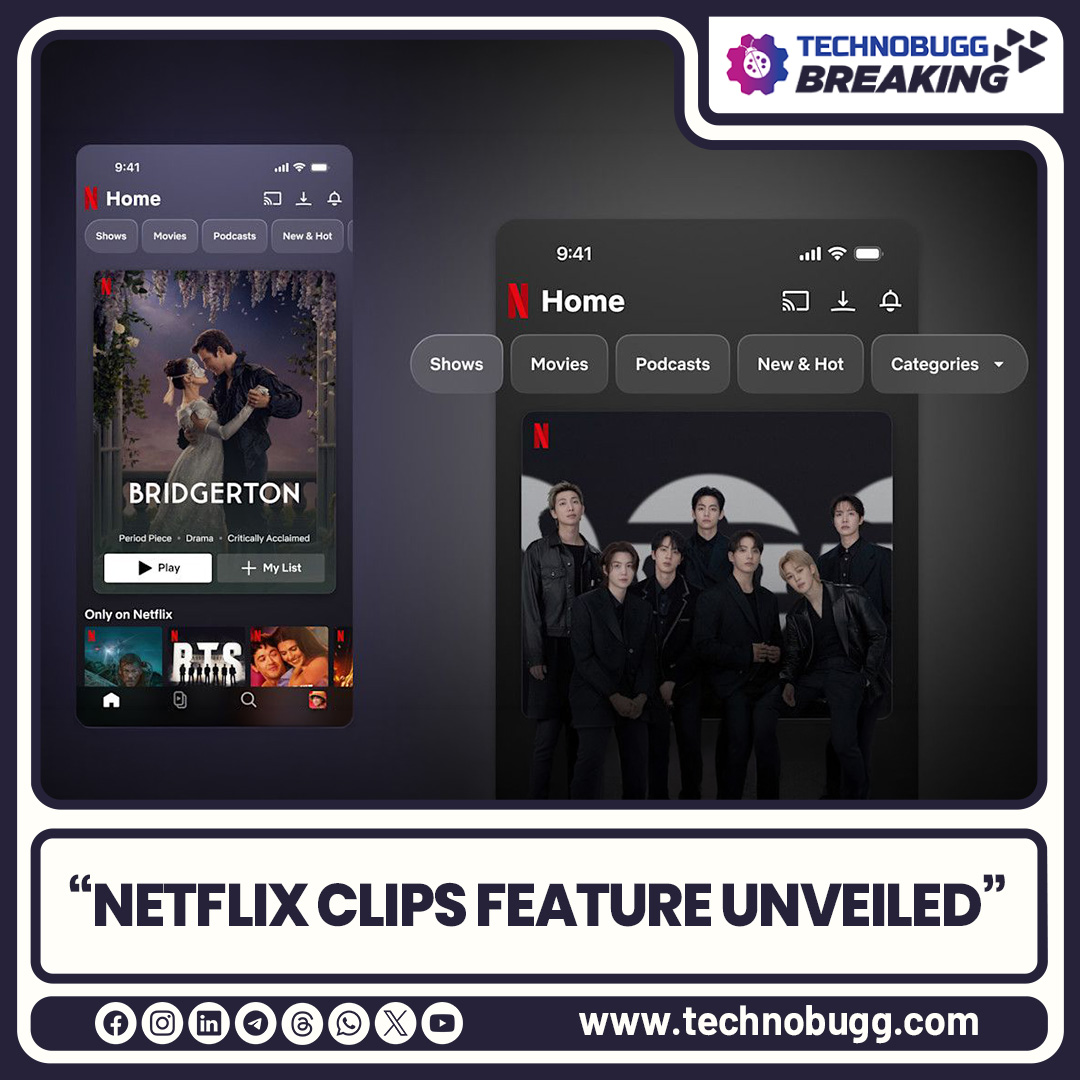 Netflix Clips Feature Unveiled

Read more : technobugg.com/netflix-clips-…

#Netflix #Breaking #Technobugg #technews