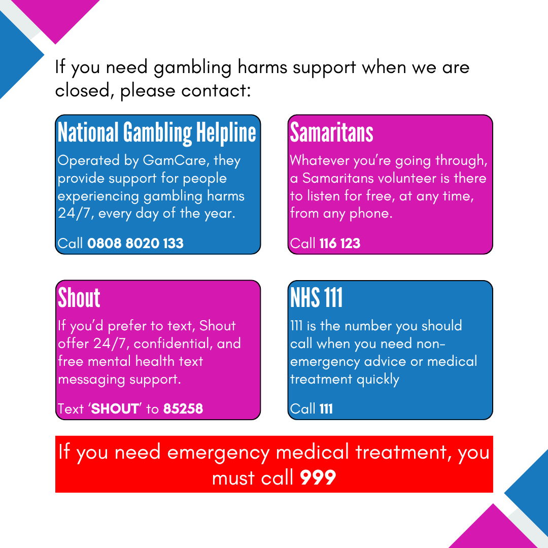 NHS Primary Care Gambling Service tweet media