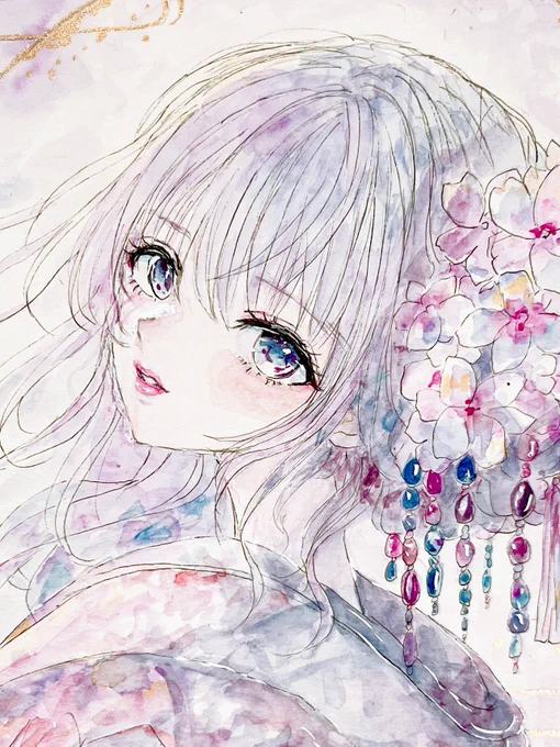 BOOTH公開販売しました 宜しければご覧ください 【BOOTH 】→ #イラスト #透明水彩 #額装原画