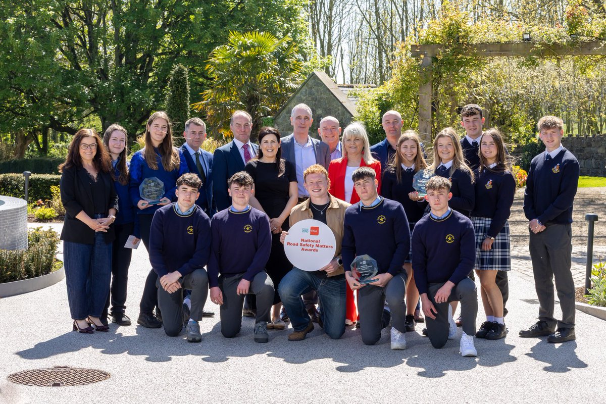 McHaleCaroline's tweet image. Congratulations to all award winners at @RSA #RoadSafetyMatters  #TY awards. The standard was excellent and outperformed our expectations. #TransitionYear #SeniorCycle #RoadSafety