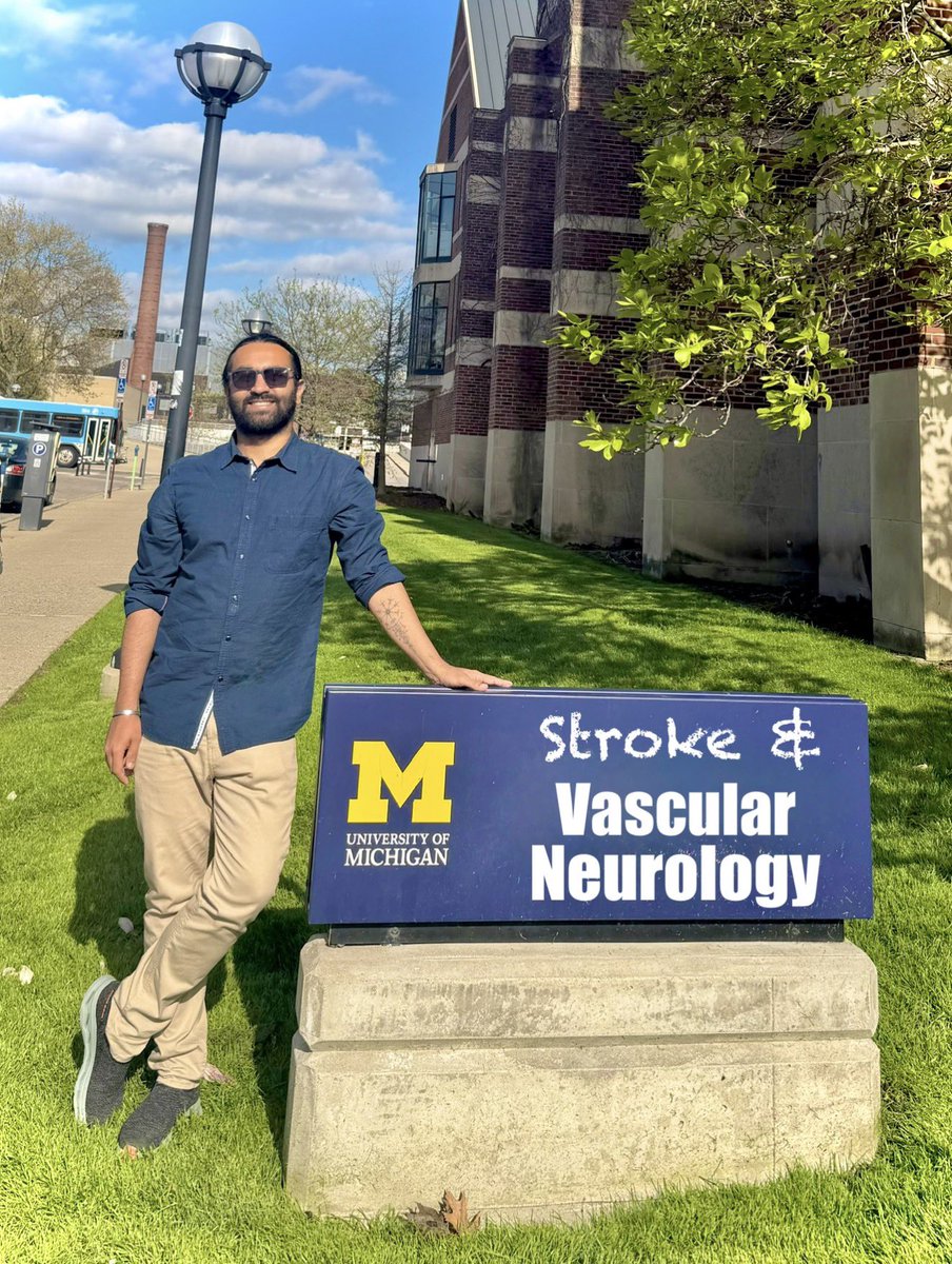 Dr_AviSingh's tweet image. 𝑰𝒏𝒄𝒐𝒎𝒊𝒏𝒈 𝑺𝒕𝒓𝒐𝒌𝒆 𝑭𝒆𝒍𝒍𝒐𝒘 𝒂𝒕 𝑼𝑴𝒊𝒄𝒉💛: St(r)oked⚠️ to #Match into Vascular Neurology 🧠 &amp;amp; #Stroke Fellowship at “University of 〽️ichigan” @UMich 
~One step closer to the dream💫

Grateful to Ma &amp;amp; Dad,  Mentors @EmoryNeurology , colleagues, Gurus &amp;amp; God!🙏🏻