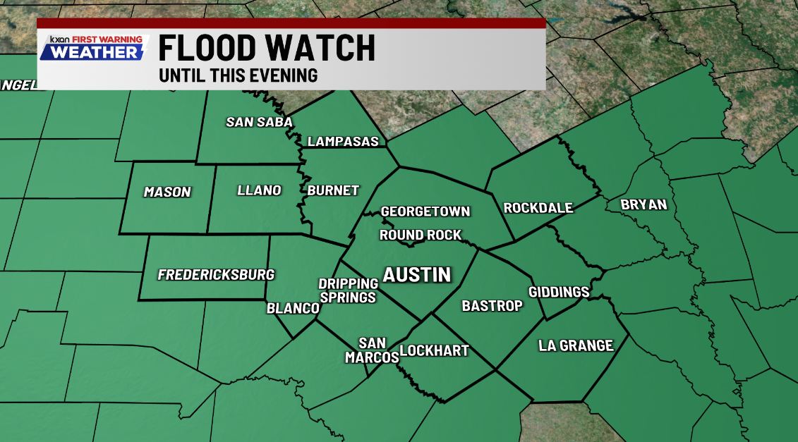 KristenCurrieTV's tweet image. Life-threatening flash flooding is possible anywhere in the watch area today (Friday). PLEASE make sure you area heeding warnings, low water barricades, evacuations, etc.

#Austin #ATX #TXWX