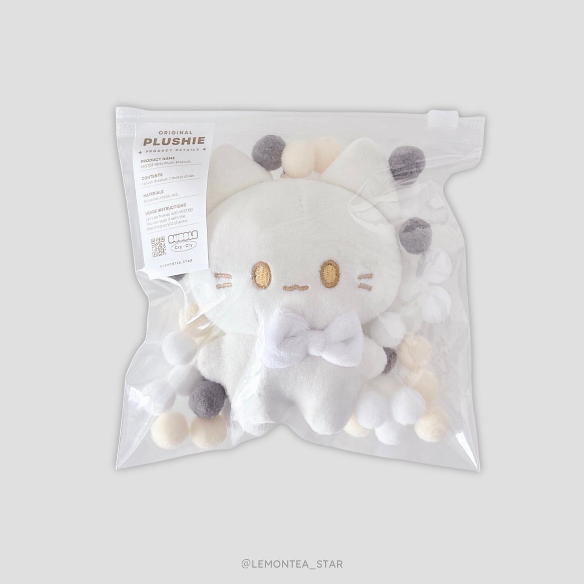 BUBBLE” SET / MISTEE】 ミスティのぬいぐるみが主役の新作セット