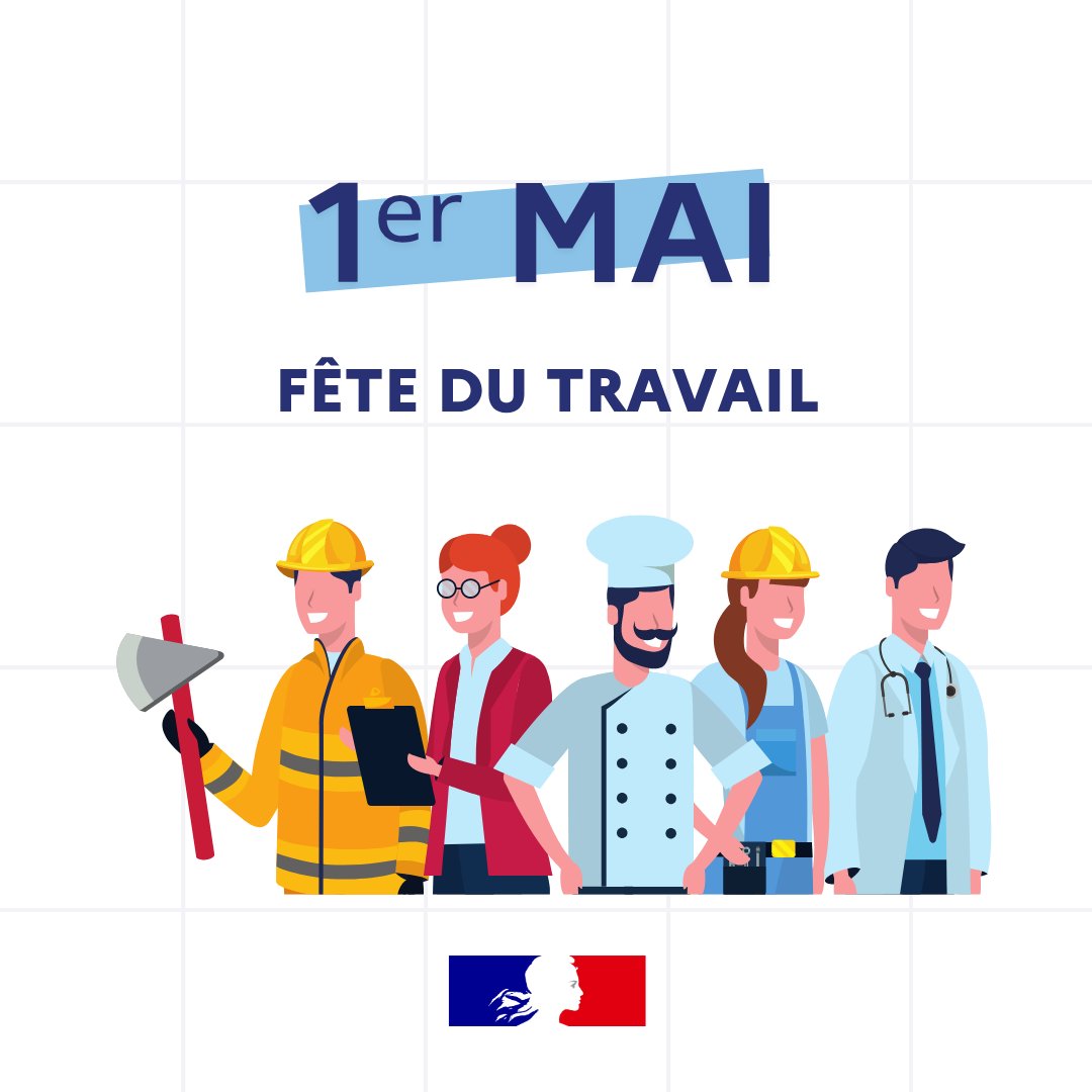 Image de Préfet de la Moselle - #FêteDuTravail 💼 | Le 1er mai, c 'est la journée du travail et des travailleurs !

🇫🇷 En France, 