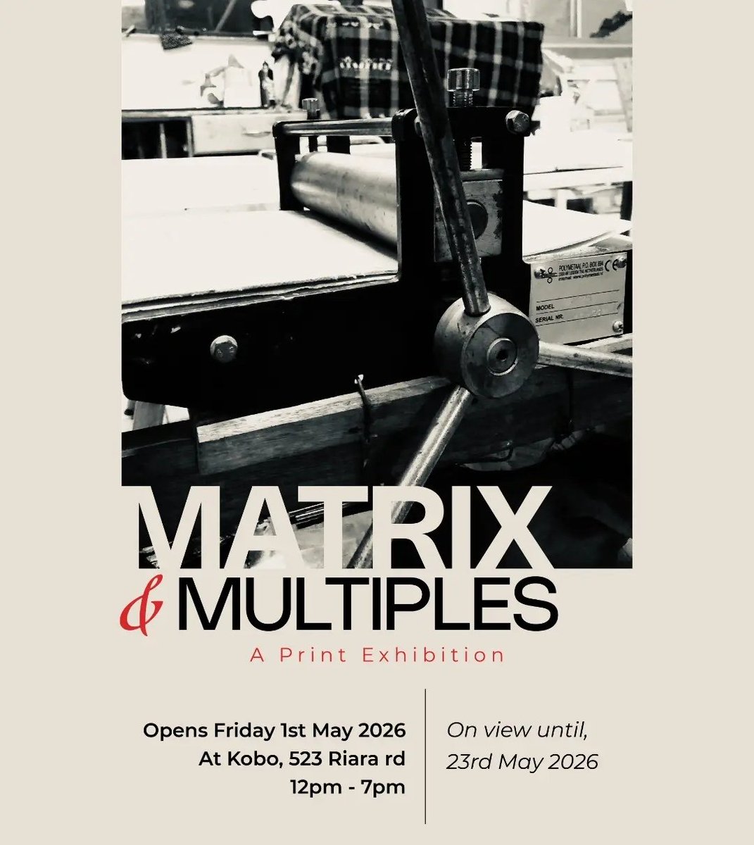 nairobinow's tweet image. #Nairobi: Exhibition: Matrix &amp;amp; Multiples - A Print #Exhibition, May 1-23 2026 @ Kobo Trust, # 523 - Riara Road.

Opening: May 1, 2026 
Venue: @TheKoboTrust, 523 - Riara Road
Time: 12 Noon - 7 PM

Dates: Until May 23, 2026
Time: 10.30 AM - 6 PM

.@TheKoboTrust
