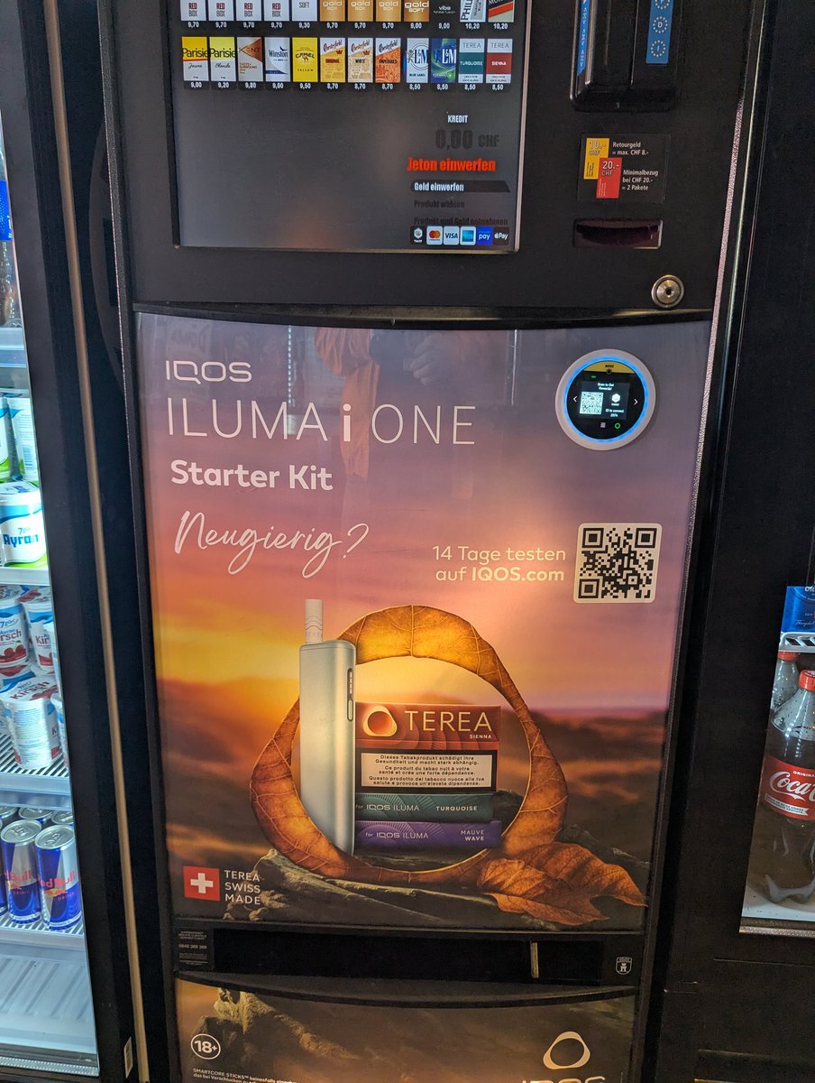 when did cigarette vending machines get banned Well, here is something I have not seen in a very, very long time. A  cigarette 🚬 vending machine 🤯 here in Switzerland 🇨🇭 I think they were  ban in 1994 in Canada 🇨🇦 MAY.1.2026 #FranksSpringTrip2026