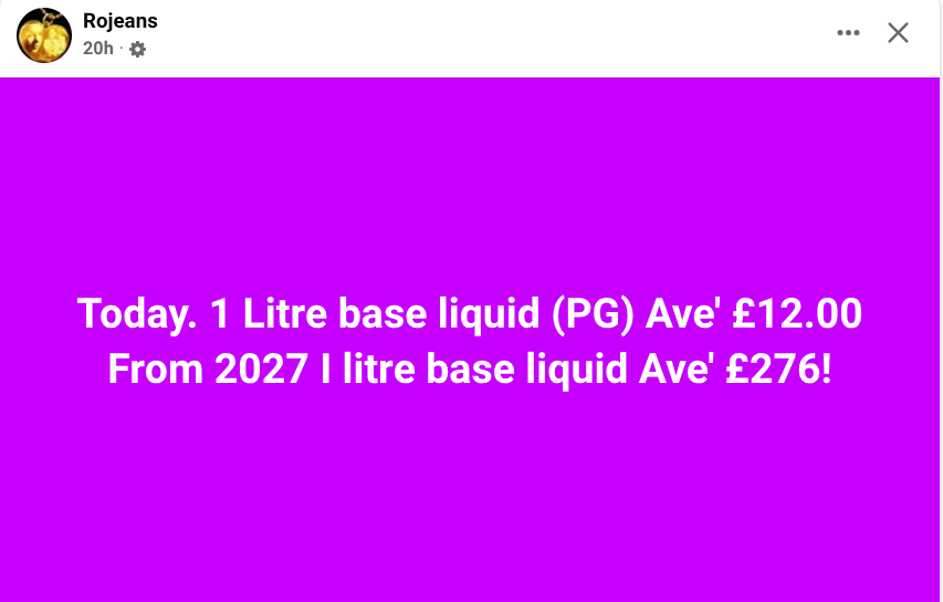 Alan_Beard1's tweet image. UK #Vaping madness in action here. Treasury proposals from October . This *ONLY* impacts existing Adult users, kids by and large don't DIY . What impact will this have on Vaping/Smoking rates?