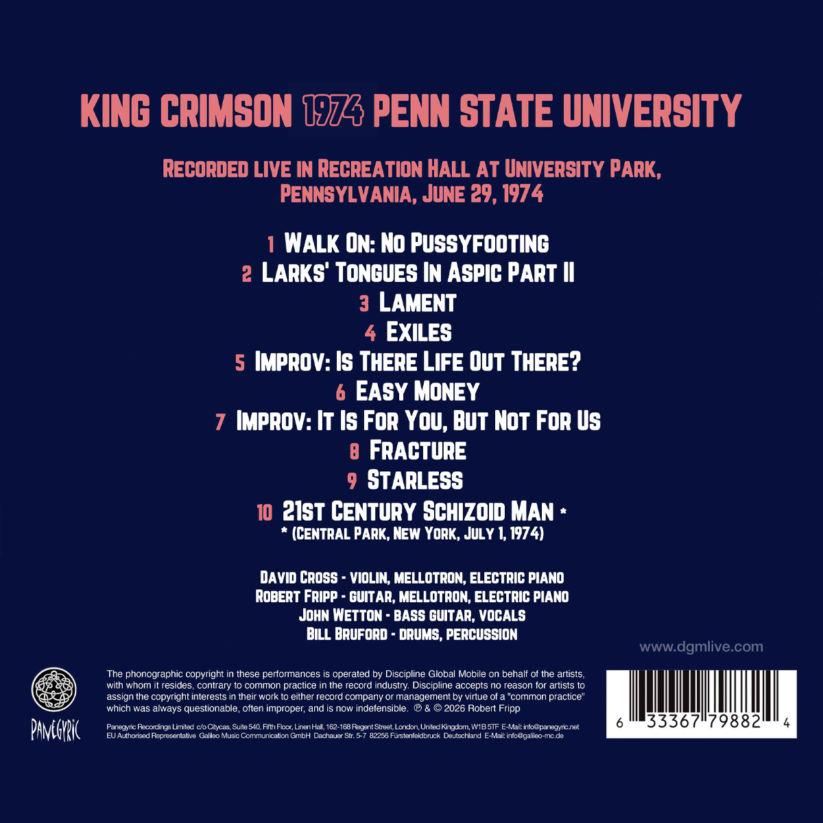 KING CRIMSON tweet media