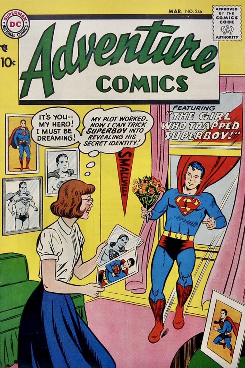 KalElSonOfKrptn's tweet image. Action Comics #238, March 1958, cover by Curt Swan.

Superman #120, March 1958, cover by Curt Swan.

Adventure Comics #246, March 1958, cover by Curt Swan.

Superboy #63, March 1958, cover by Curt Swan.

#Superman #Superboy #ComicBookCovers #DCComics