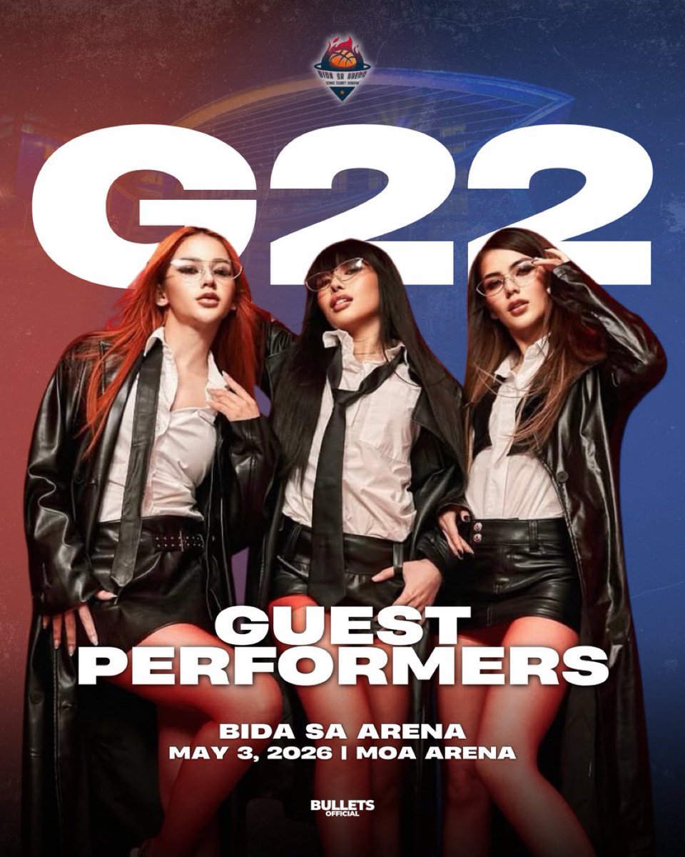 G22 PERFORMANCES IN MOA ARENA

NCAA 100 ✅
WATSONS PLAYLIST ✅
ACER DAY ✅
BIDA SA ARENA 🔜

ALPHAS IN MOA ARENA
#BidaSaArena #G22