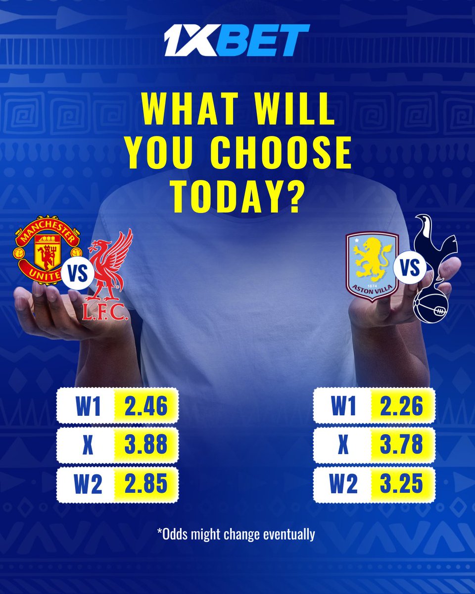 ⚽️ ENGLISH FOOTBALL NIGHT!

Four legends, two incredible matches, one unforgettable evening 💥

Manchester United - Liverpool
Aston Villa - Tottenham

Choose your side! 👀🔥