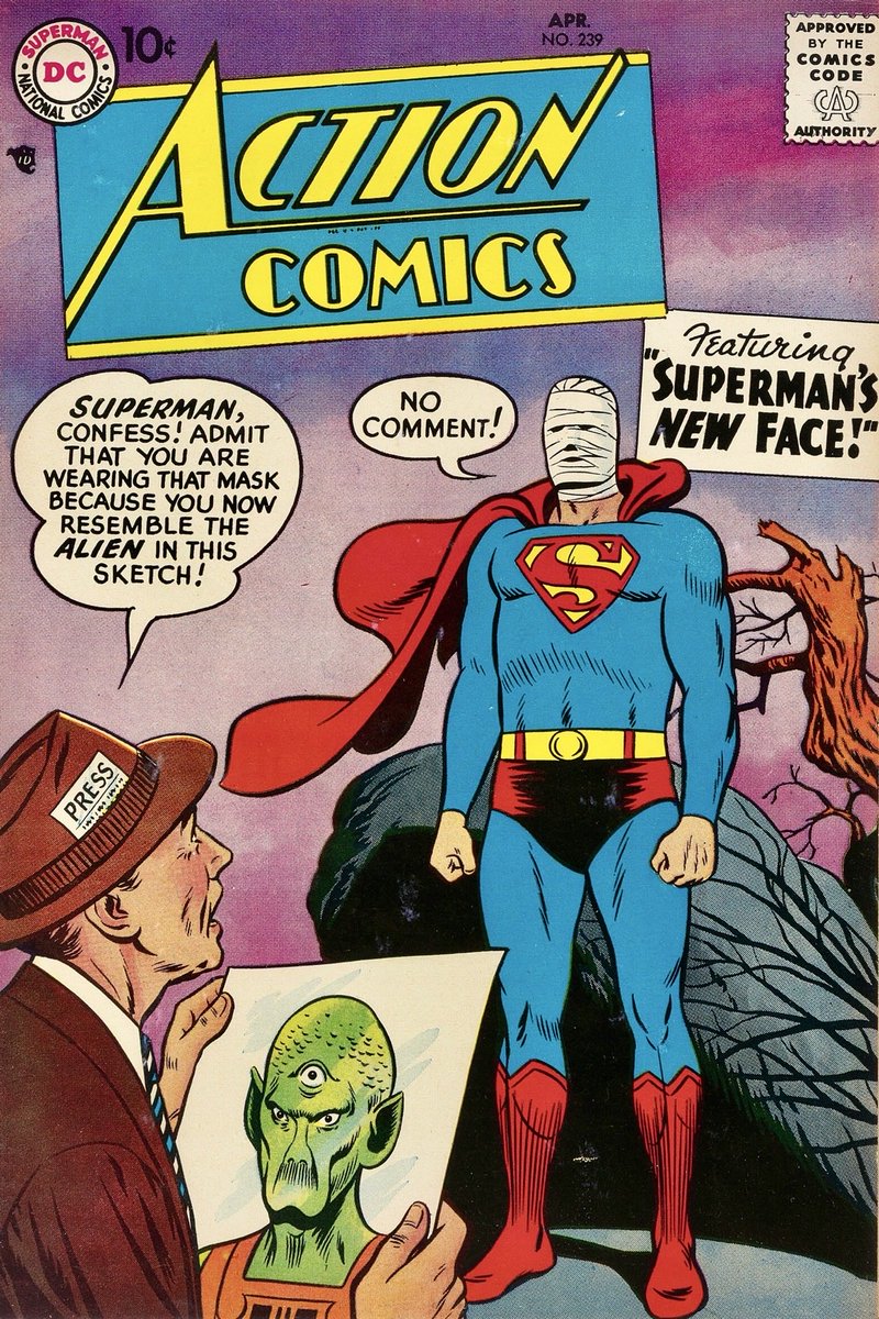 KalElSonOfKrptn's tweet image. Superman’s Pal Jimmy Olsen #27, March 1958, cover by Curt Swan.

Action Comics #239, April 1958, cover by Curt Swan.

Adventure Comics #247, April 1958, cover by Curt Swan.

Superboy #64, April 1958, cover by Curt Swan.

#Superman #Superboy #JimmyOlsen #ComicBookCovers