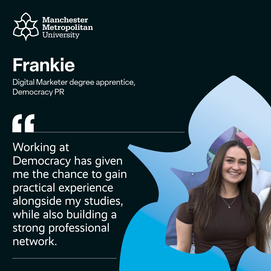 Degree Apprenticeships at Manchester Met tweet media