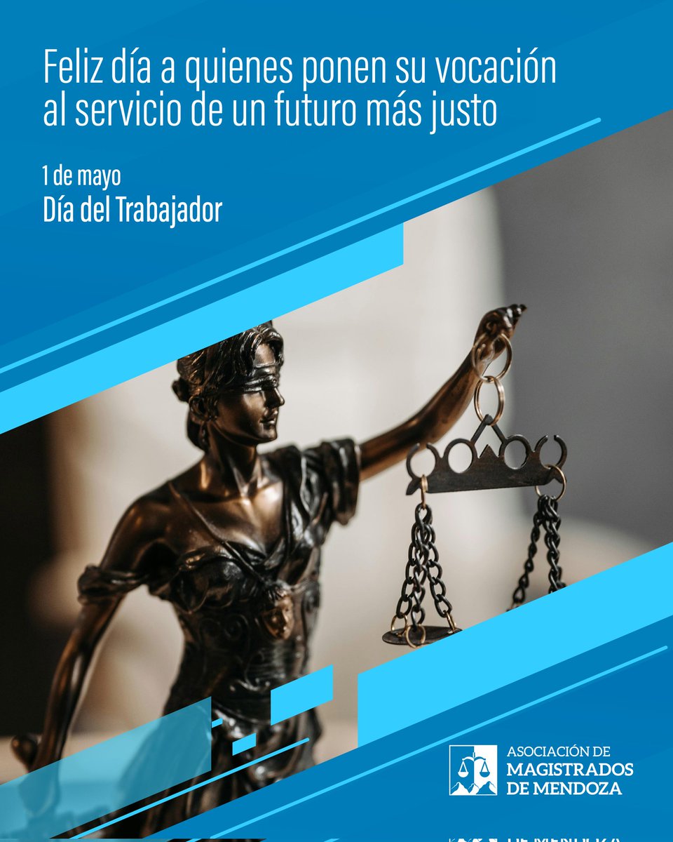 MagistradosMza's tweet photo. Feliz día del trabajador 
#Asociacion #Mendoza https://t.co/0JtKnJgFaX