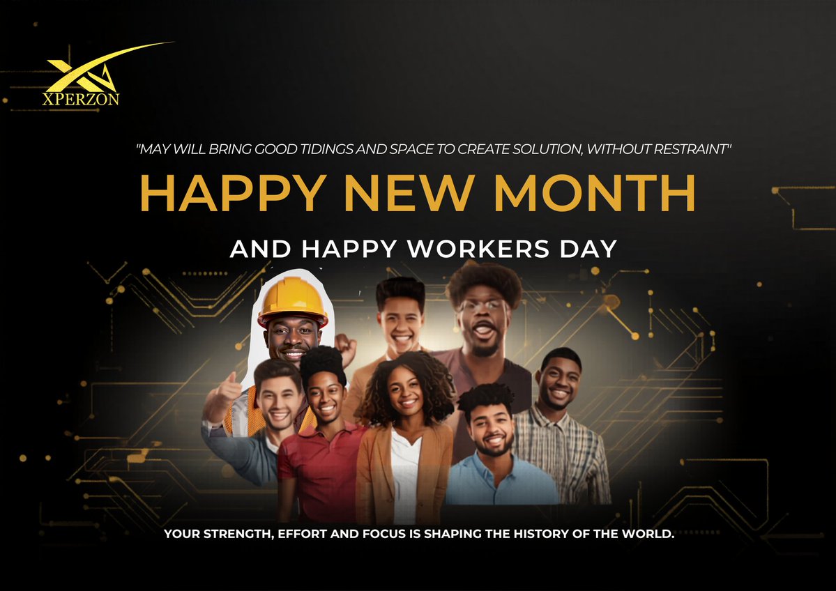 xperzon's tweet image. HAPPY NEW MONTH AND HAPPY WORKERS DAY 🎉🎉💯

WE CELEBRATE YOUR ENERGY, INPUT IN SHAPING THE WORLD AND MAKING IT A BETTER PLACE.

FROM ALL OF US AT Xperzon, WE VALUE YOU ❤️💯💯

#Workers_Day
#Engineers
#Innovation
#Tech