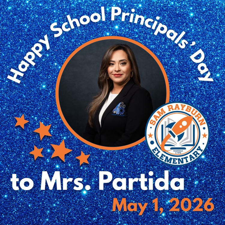 Rockets120's tweet photo. Happy School Principals’ Day to the amazing Mrs. Partida! 🚀💙
Thank you for your dedicated leadership and for always helping our students at Rayburn Elementary reach for the stars. We are so grateful for everything you do! ✨
#SchoolPrincipalsDay #RayburnElementary @McAllenISD https://t.co/00L42YCDjn