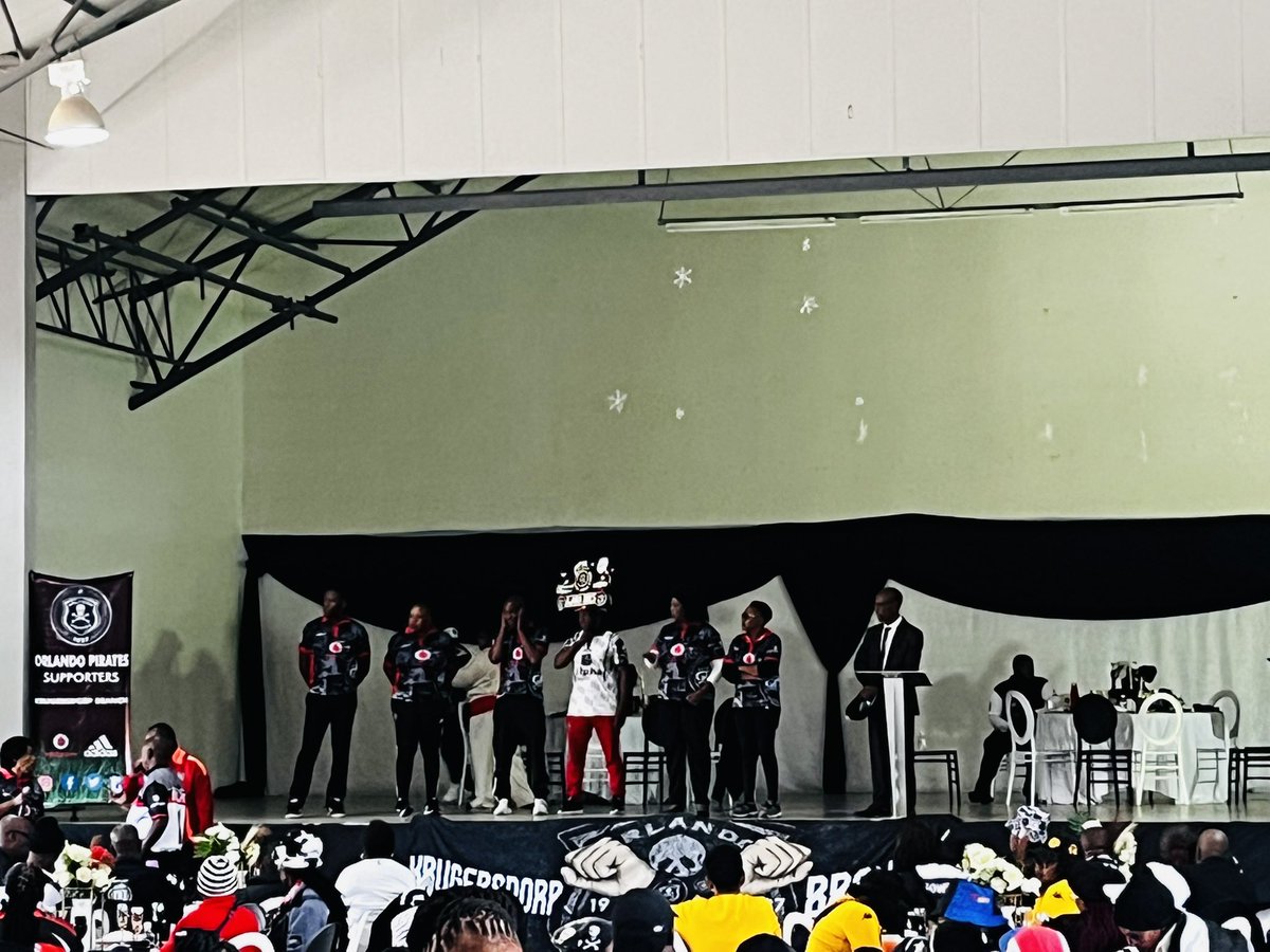 KingsleyMcTladi's tweet photo. Supporting and Celebrating the official Krugersdorp Orlando Pirates Branch Launch… Under the West Rand Region. #OnceAlways ☠️❤️🏴‍☠️ #GPSS https://t.co/Dtb0IoT9ql