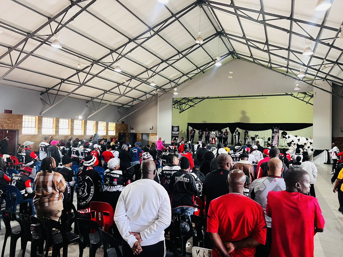KingsleyMcTladi's tweet photo. Supporting and Celebrating the official Krugersdorp Orlando Pirates Branch Launch… Under the West Rand Region. #OnceAlways ☠️❤️🏴‍☠️ #GPSS https://t.co/Dtb0IoT9ql