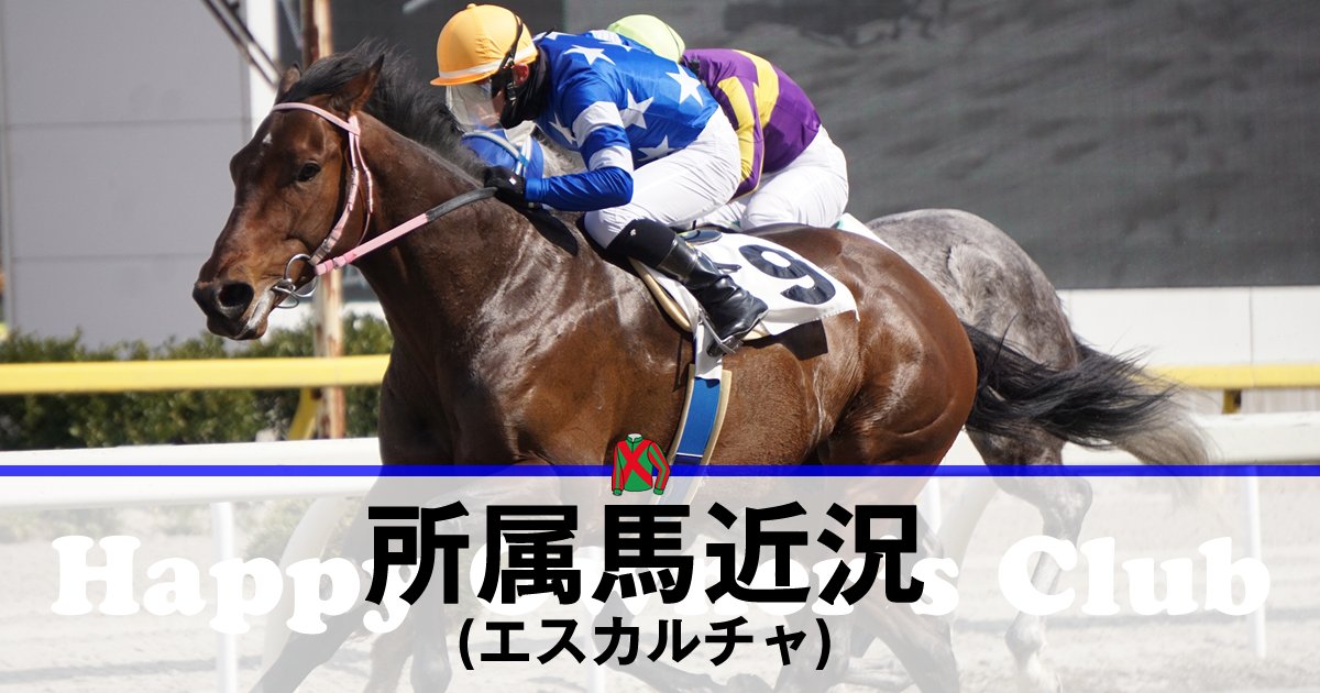 【所属馬近況】エスカルチャ r.happy-owners.club/archives/3549
