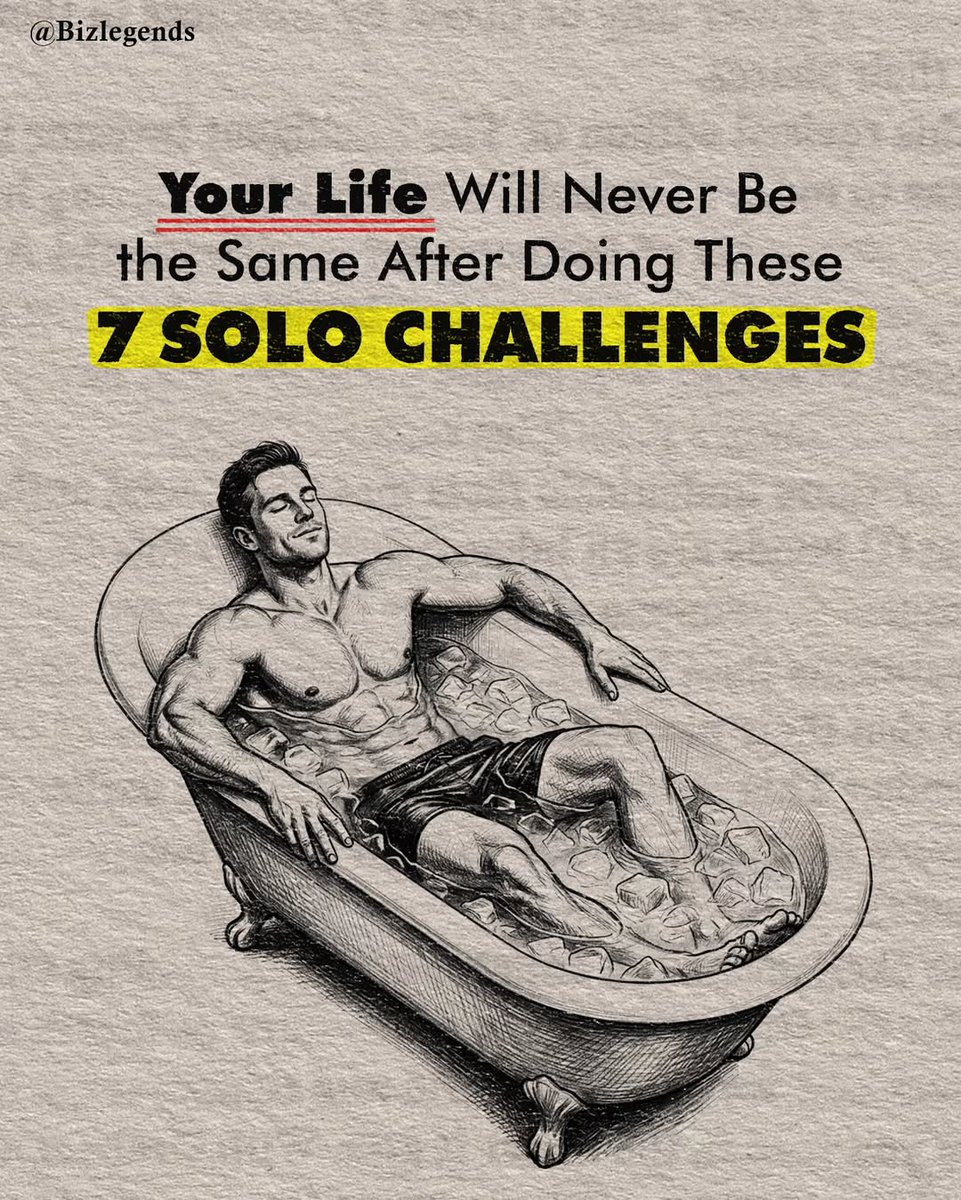Your Life Will Never Be the Same After Doing These 7 SOLO CHALLENGES:

-Thread-🧵👇