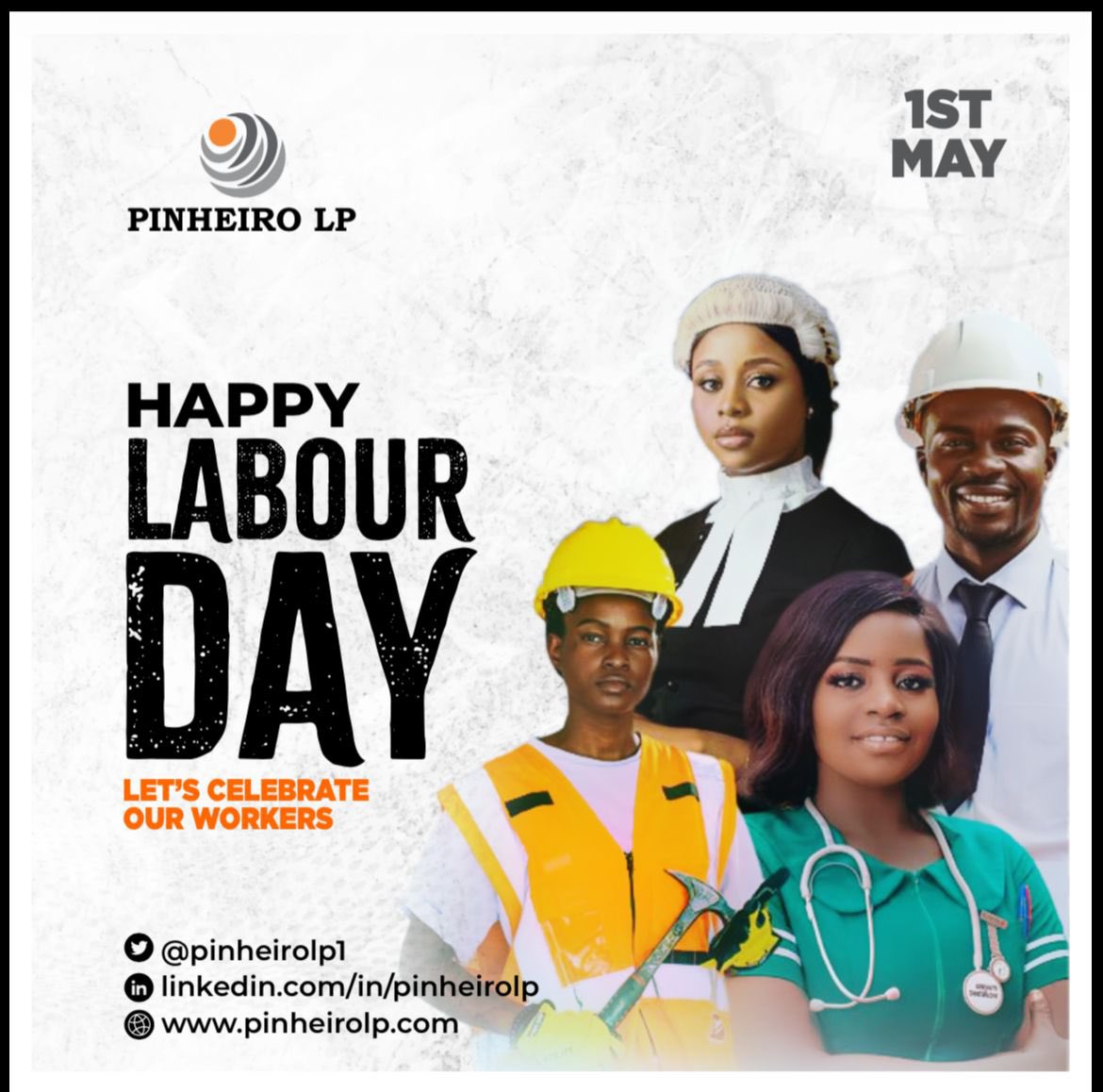 Happy Workers’ Day! Celebrating the hard work, dedication, and vital contributions of workers across all sectors and industries. 
___________________________________
#workersday 
#happyworkersday🇳🇬 
#pinheirolp