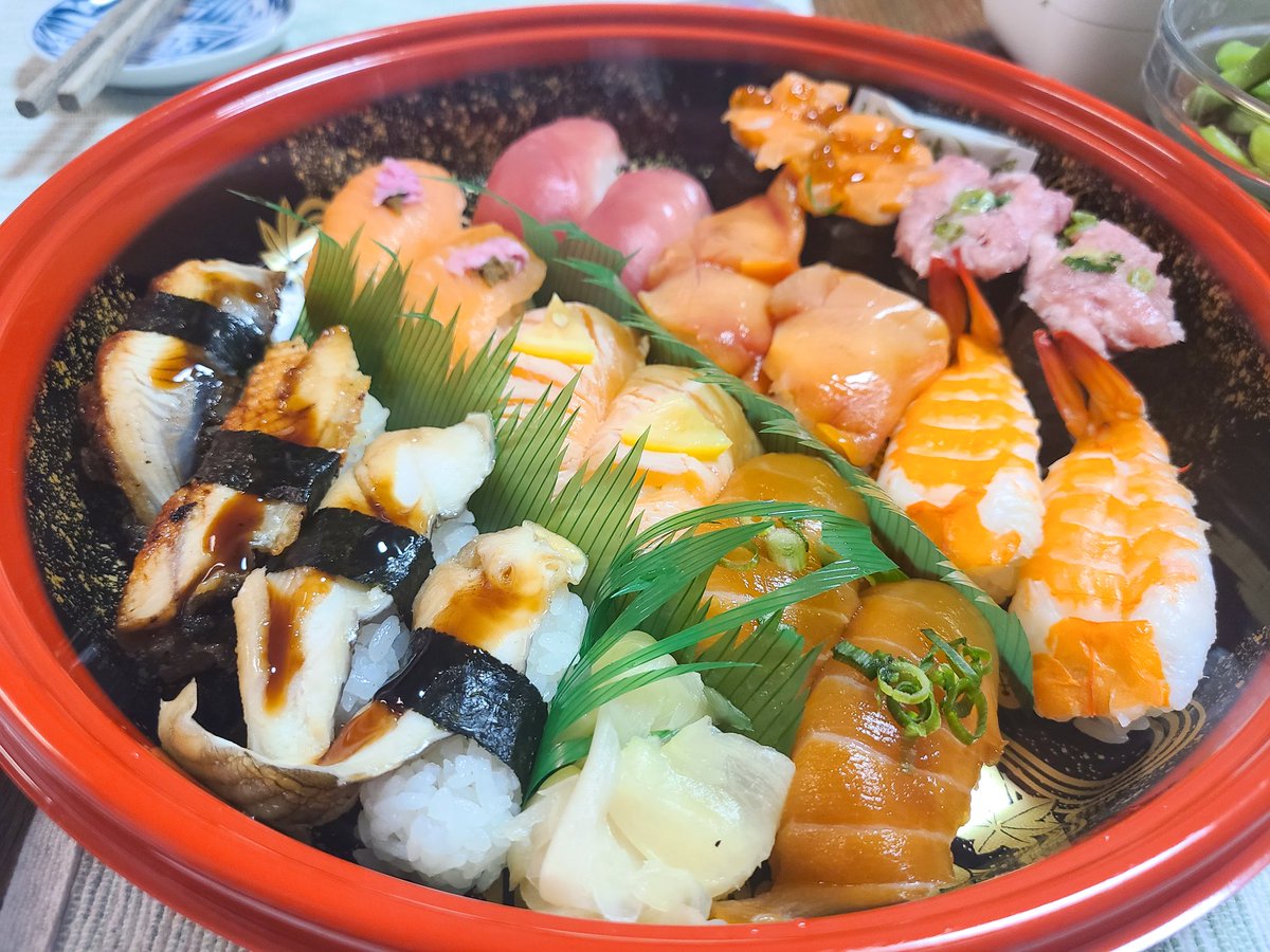 実家でお寿司🍣