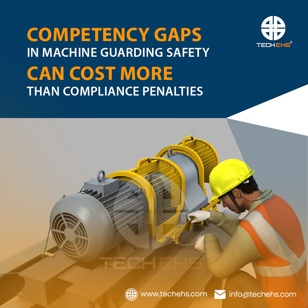 TechEhsSolution's tweet image. Machine guarding failures aren’t just compliance issues they’re competency gaps.

These gaps lead to injuries, downtime, and repeat incidents costing far more than penalties.

Machine guarding remains among the most cited safety violations
OSHA

#EHS #MachineSafety #techehs