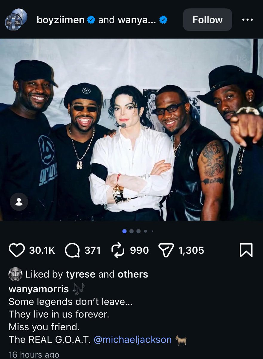 celebslovemj's tweet image. Wanya Morris via Instagram.