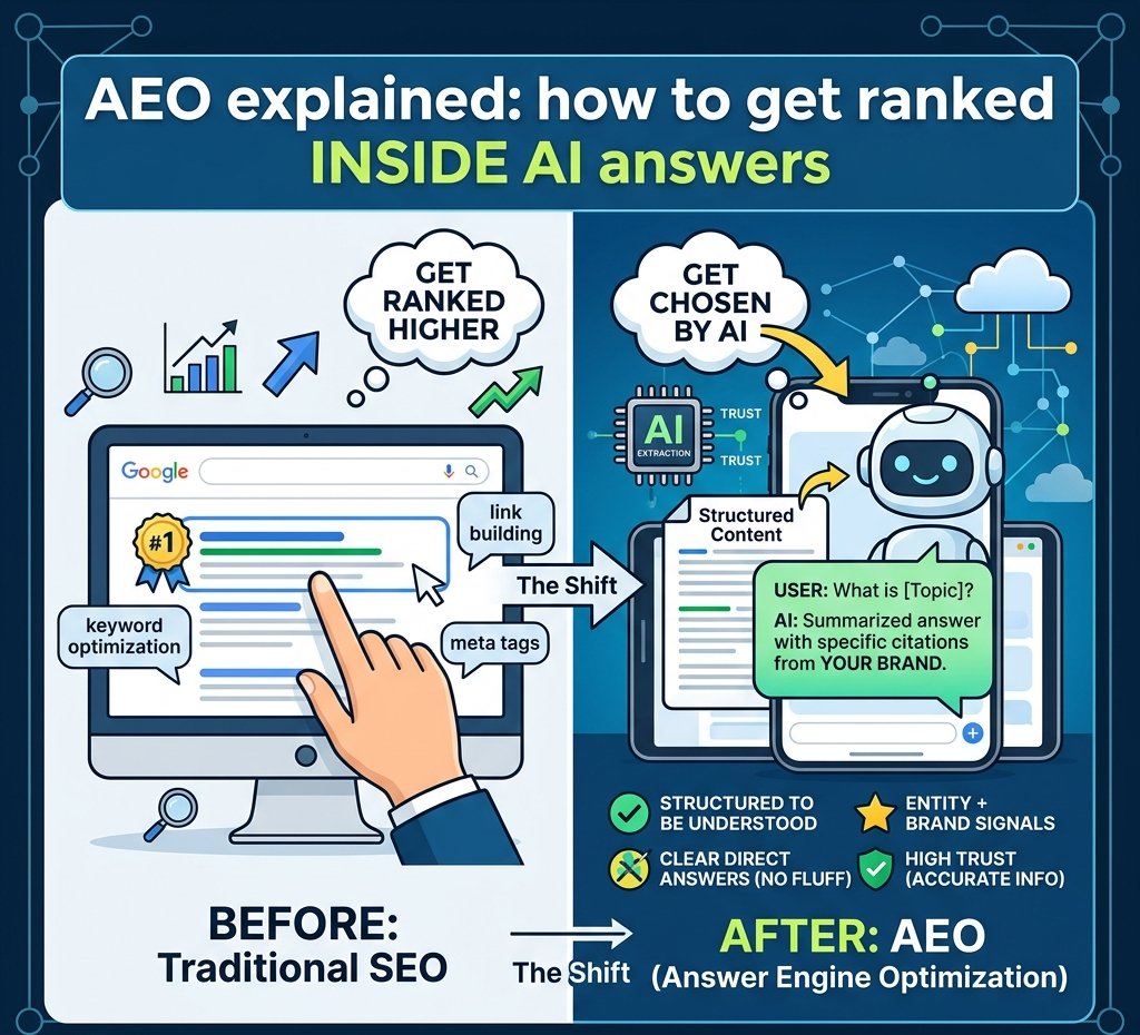 HasanMehed65165's tweet image. 🚀 AEO Explained:

👉 Not ranking
👉 Getting cited in AI answers
❌ SEO only
✅ AEO = visibility + trust

📩 D.M. me to show up in AI answers.
#SEO #AEO #GEO #LLM