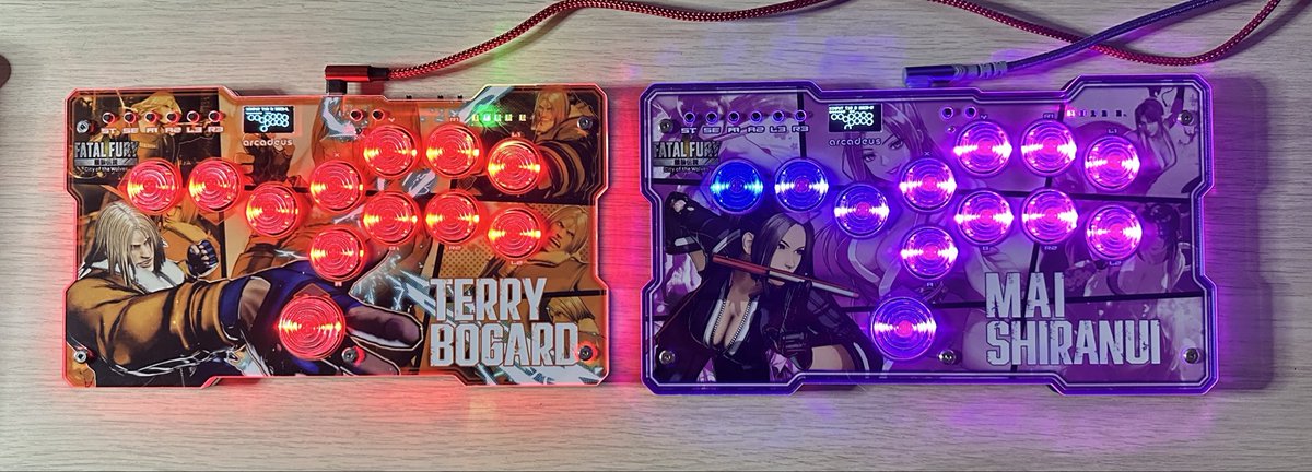 Arcadeus_fr's tweet photo. Bon 1er MAI 😉

#Mai #fatalfury #fightstick #retrogaming https://t.co/6J5aJHXVLy