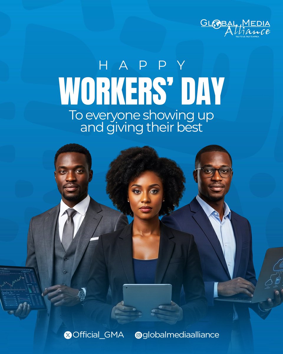 Official_GMA's tweet photo. Showing up, giving your best, making it count—that’s what today celebrates. Happy Workers’ Day. https://t.co/0CAiloFOJu