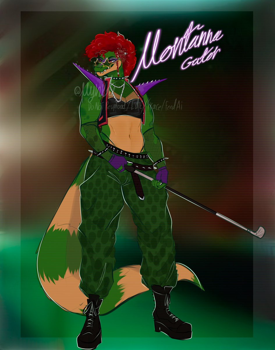 Mynxti's tweet photo. Shes real now #fnafau #securitybreach #fnafsb #montygator #fnafart #genderbendau #montgomerygator https://t.co/axsWsOziAy