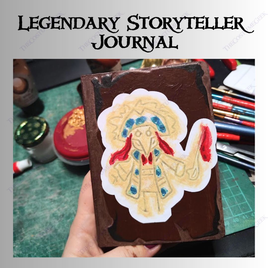 thecostumegeek's tweet photo. "Shroudbreaker pieces are scattered far and wide ─ could this childhood keepsake mean more?"

This Sea of Thieves–inspired Legendary Storyteller Tall Tale Journal is handcrafted and hand-painted for an authentic, worn look!

#SeaofThieves #TallTale #BemorePirate https://t.co/lx3JwbqNif