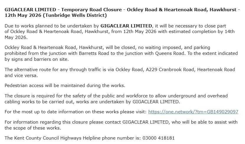 KCC Highways tweet media