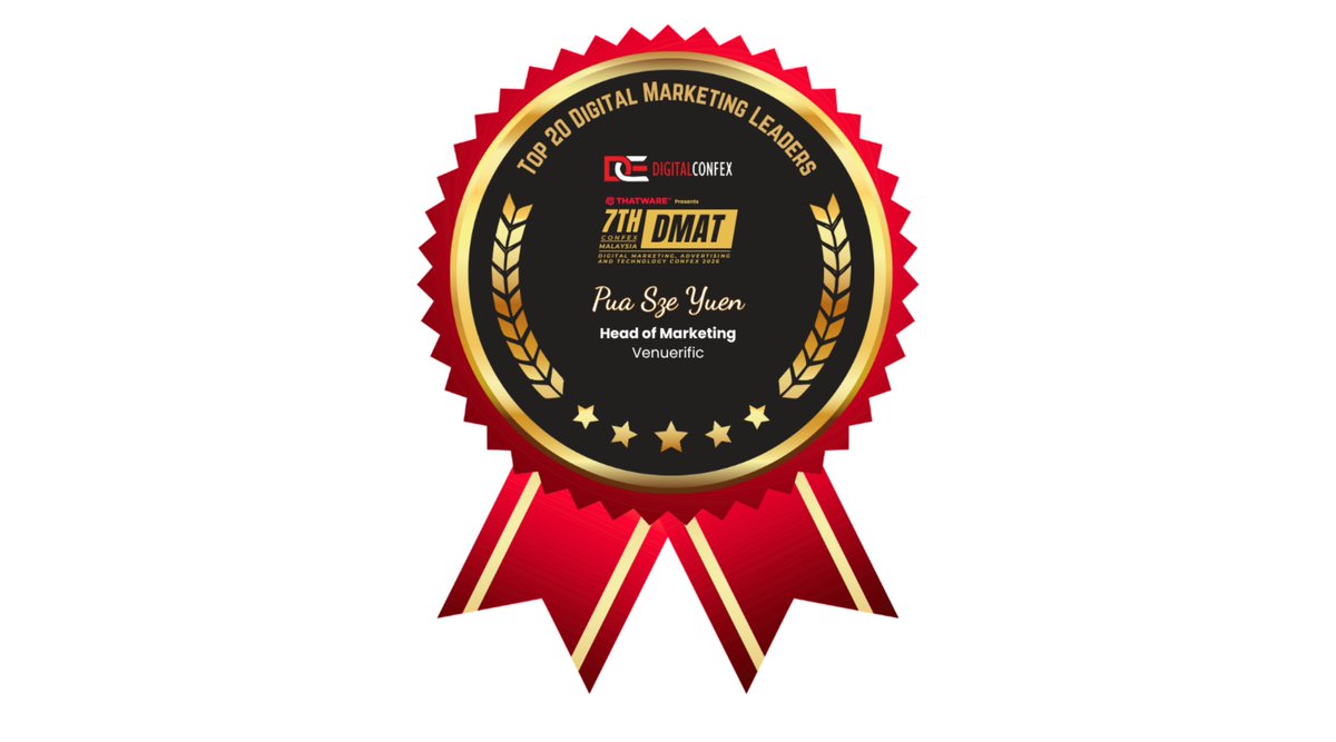 digitalconfex's tweet photo. #Awardee spotlight 🌟

🏆 Pua Sze Yuen
🎖️ Top 20 Digital Marketing Leaders

Congratulations on this recognition 🚀

#DMATMalaysia #DMATConfexMalaysia #DIGITALCONFEX #Awards https://t.co/SqaD1fZJEf