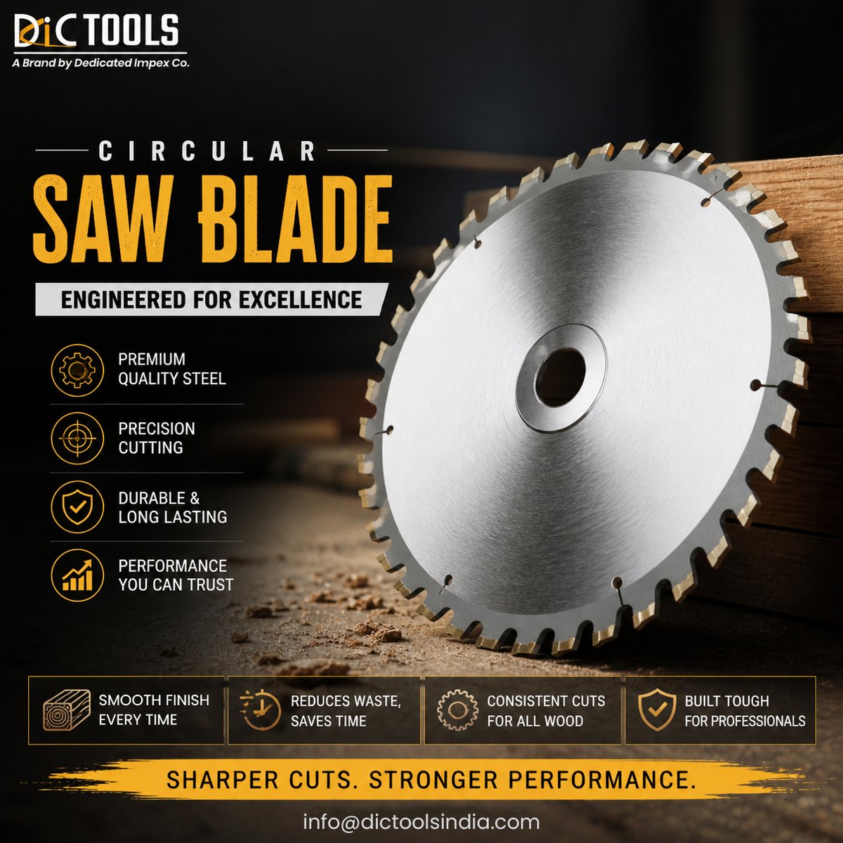 dic_tools's tweet image. Cut with Precision. Build with Confidence.  
 
High-performance circular saw blades designed for perfect results every time.  

Website: dictoolsindia.com 

#circularsawblade #sawblade #cuttingtools #industrialtools #precisioncutting #metalcutting #woodcutting