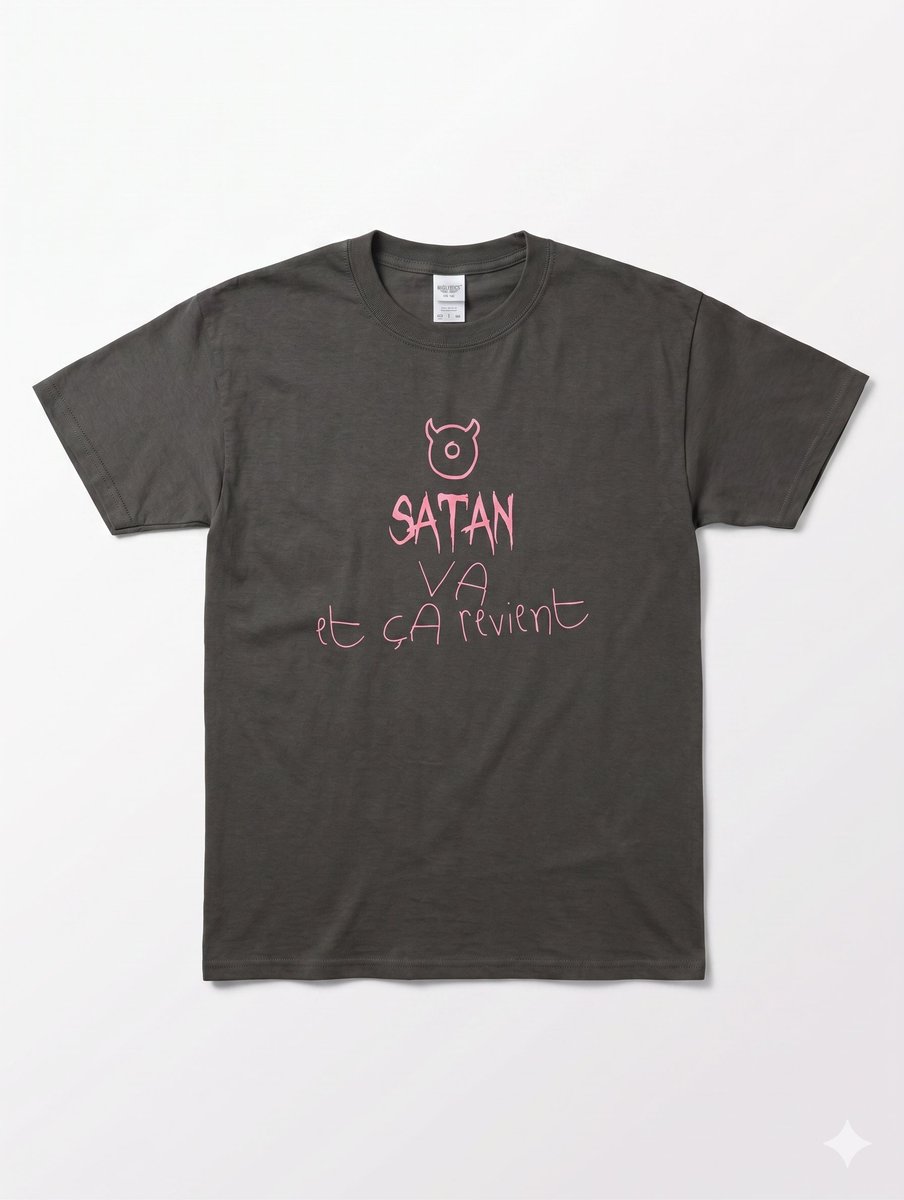 cheapsatanism's tweet photo. It's Bandcamp Friday and our new t-shirt model is now available for order.
https://t.co/QyNvUiNFEq #tshirt #claudefrancois https://t.co/nBKvm5EARw