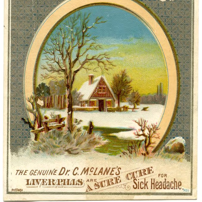 AJWrightMLS's tweet image. Today's Patent Medicine Trade Card: For your "Sick Headache" tinyurl.com/r5ka8e5f Manufactured by Fleming Brothers of Pittsburgh #histmed #medicalhistory #patentmedicine