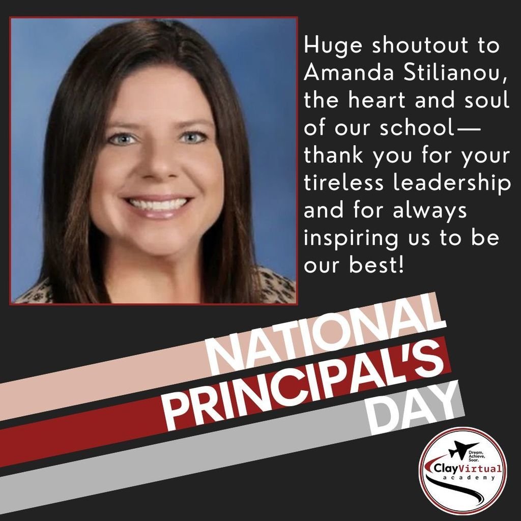 cvavipers's tweet photo. Celebrate our principal, Amanda Stilianou, with us today!  National Principal's Day! https://t.co/vAO3NbVIRj
