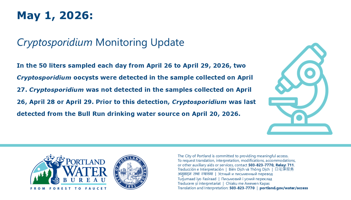 Portland Water Bureau (@portlandwater) / Posts / X