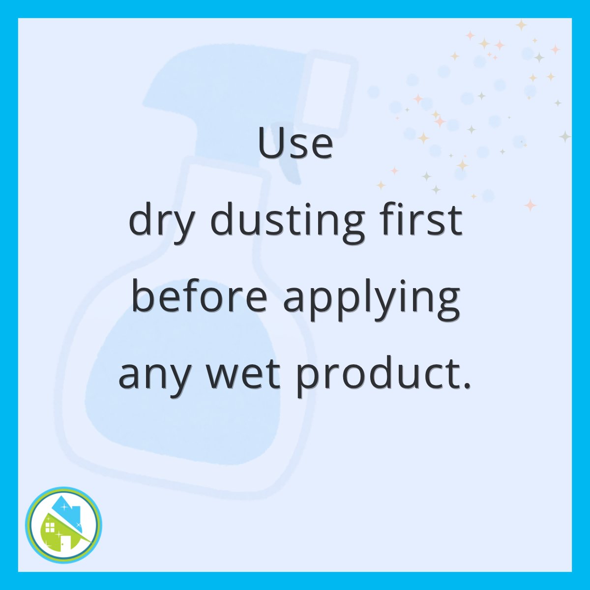 SavvyCleaner's tweet image. #CleaningTips: Dry First, Then Wet! 
Always dust before using wet products.
Dust + moisture = mess.
Quick dry wipes = cleaner, streak-free results!
To learn more, click here: savvycleaner.com/about/ 
#SavvyCleaner #AskAngelaBrown #AngelaBrownCleaning