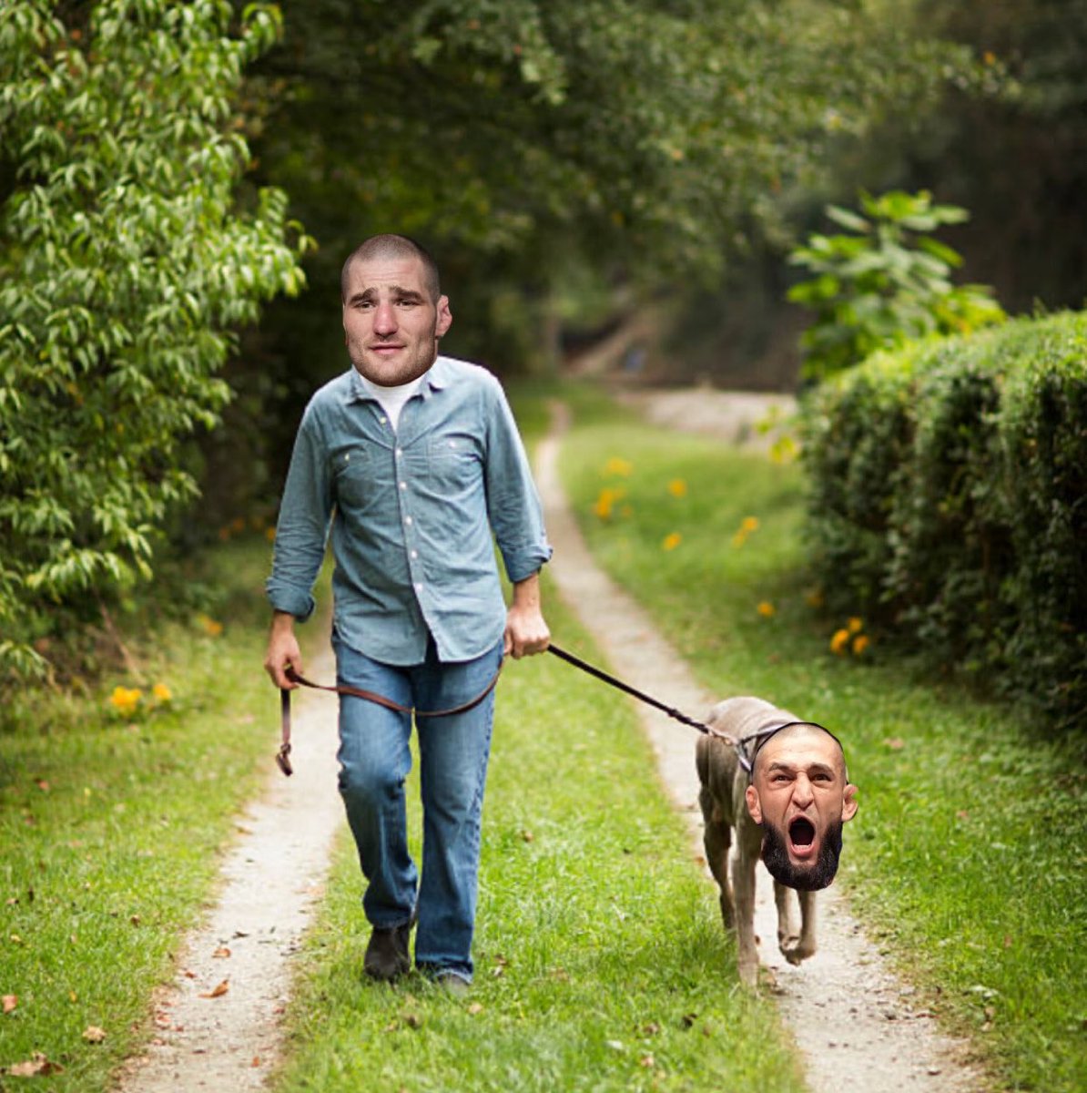 PCStricklandMMA's tweet photo. @SStricklandMMA @ufc Can’t be controlled by what you got on a leash 👊💪 next week is yours. Dog walk that whore.
#PeoplesChamp #RealChamp https://t.co/Kw6EaMprI4