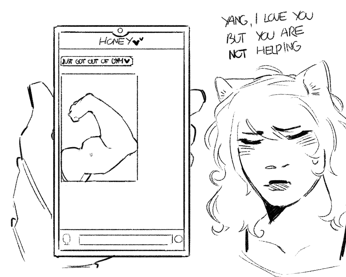 pookie_billy's tweet image. What are you thinking about Blake?
#rwby #bumbleby