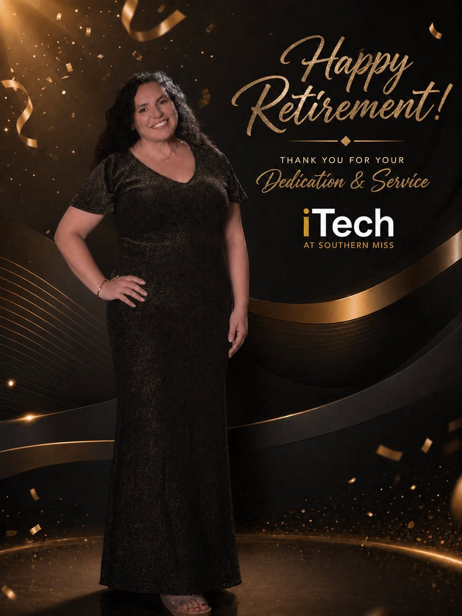 USMiTech's tweet photo. Please join us as we celebrate the retirement of Brandi Soule in appreciation of her 32 years of dedicated service.
This will be a come-and-go reception on May 29 from 2:00–3:30 p.m. in the Cook Library Gallery (LIB 209A), with remarks and a presentation at 2:30 p.m. https://t.co/Eo60jtYUrj