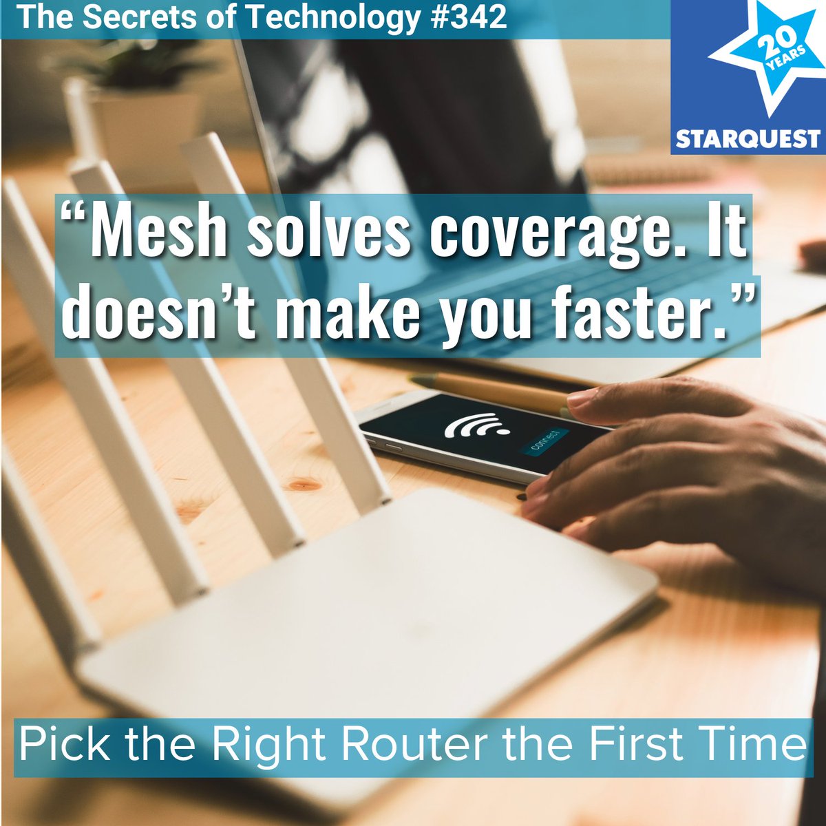 sqpn's tweet image. Mesh isn't a speed upgrade. It's a coverage fix. Before spending $400 on a mesh system, ask whether you actually need it — a well-placed single router might solve the problem for $120. #WiFi #HomeNetworking
Discussion in replies.